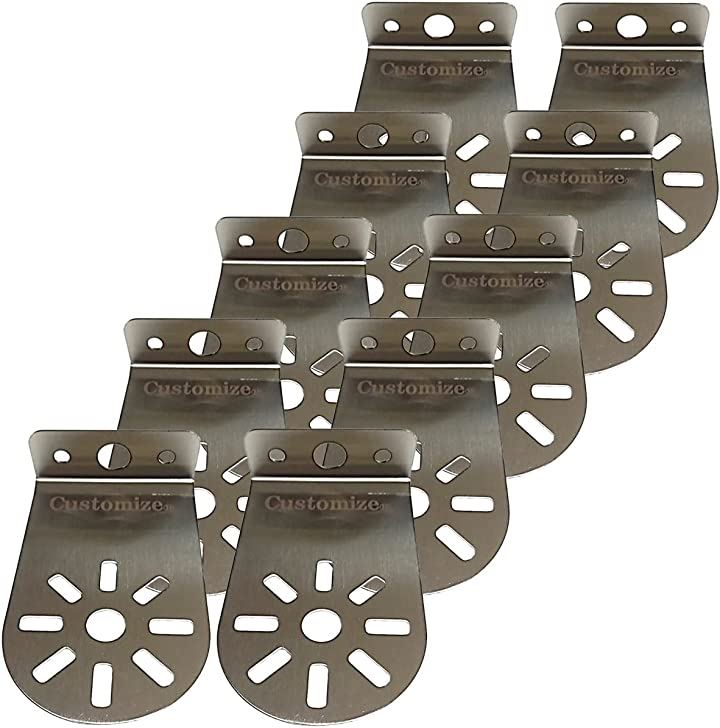 マーカーランプ ステー トラック用品 バスマーカー L型ステー 45角取付可能 10折り曲げタイプ 10個セット