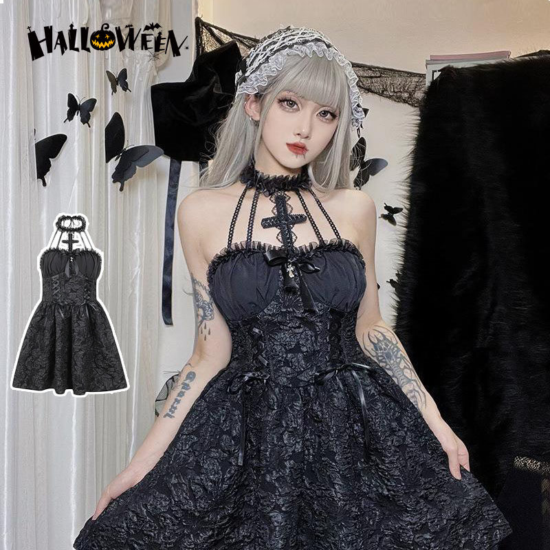 短纳期ハロウィン コスプレ レディース デビル 悪魔 小悪魔 魔女 魔法使い ゴシック コスチューム コスプレ 衣装 ハロウィンセット 魔女 コスチューム キャラクター 仮装 女性 lolita髪飾り