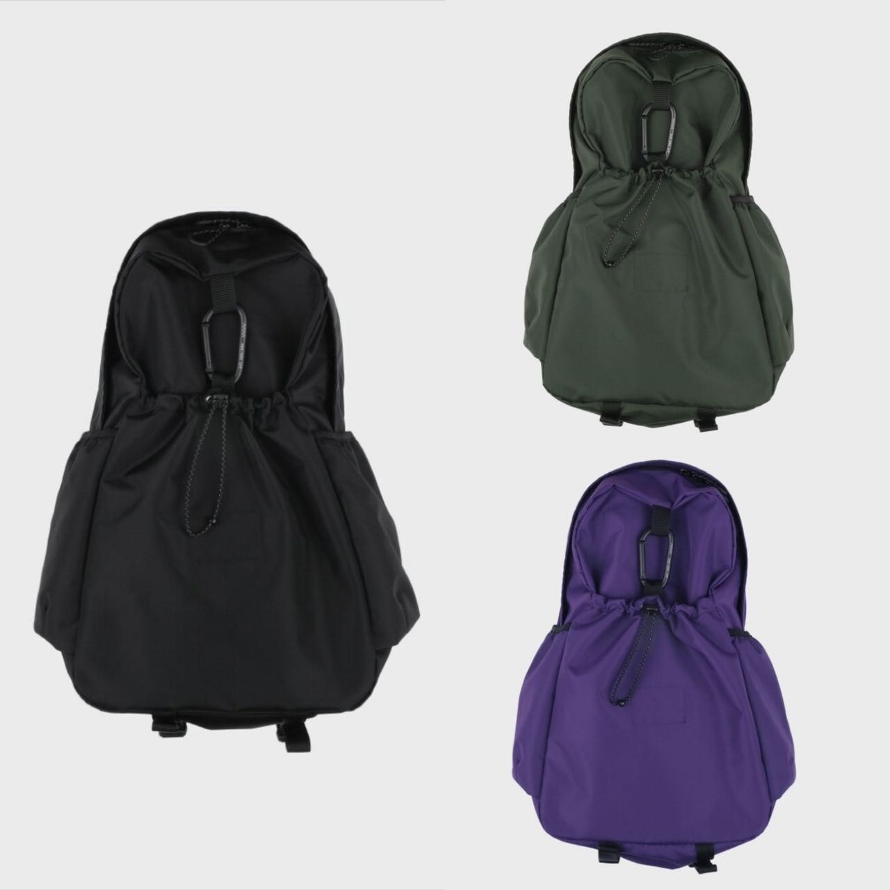[MMOGARDEN] mmo backpack nylon eco / purple/khaki/black