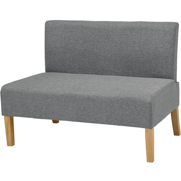 FL-8615NA-LGY ダイニングソファ2P ライトグレー メーカー直送