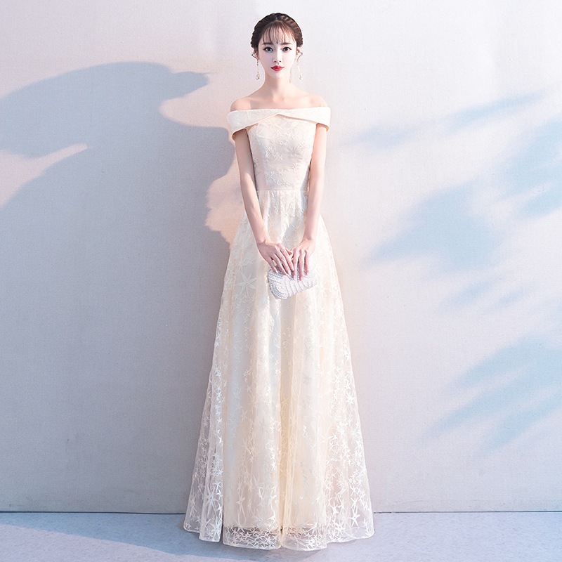 「上品感 春新作 Aラインドレス」ロングドレス 演奏会ドレス パーティードレス ウェディングドレス 6,783円