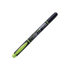 (業務用300セット) トンボ鉛筆 蛍光マーカー/蛍コート 太字細字/黄緑 ツインタイプ WA-TC92