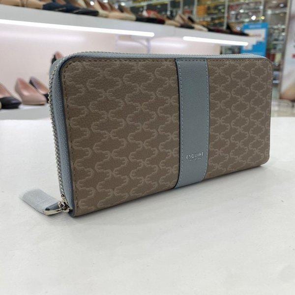 女性チェック柄長財布 ECEFRP883BL HFPZ3A GN_GN