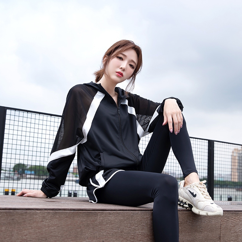 スポーツウェア フィットネスウェア 2/3/4点セット レディース ウォーキング スポーツブラ パーカー Tシャツ レギンス ヨガウェア 吸汗速乾