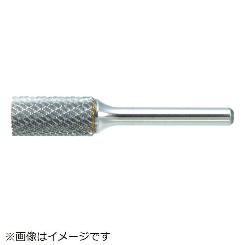 トラスコ中山　超硬バー 円筒型エンド刃 Φ19X刃長25X軸6 ダブルカット　TB1C190E