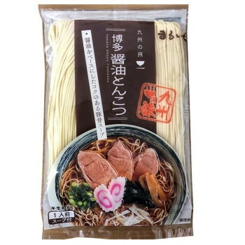 まるいち 博多醤油豚骨ラーメン スープ付 1人前x40入 Z4241