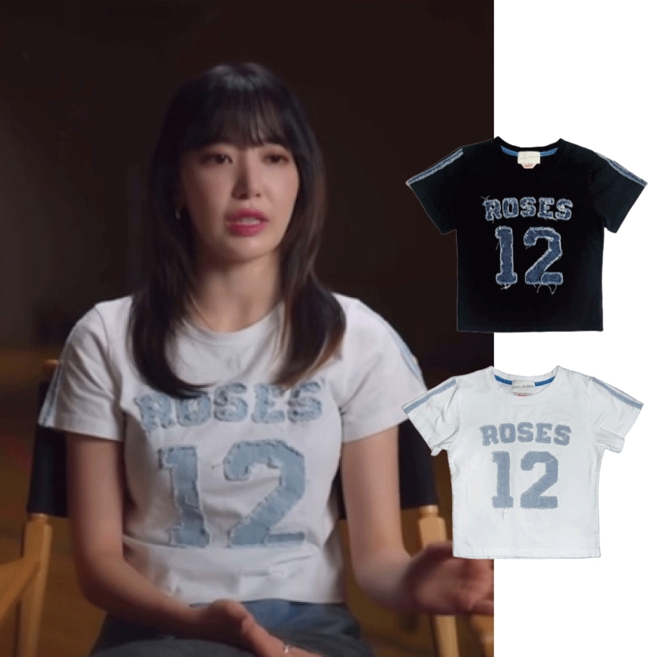 ルセラフィム さくら 着用 Denim&Roses T-shirts (2 COLORS)