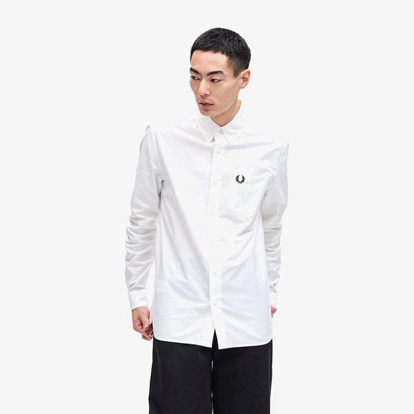 [ベースライン] 長袖オックスフォードシャツ - ホワイト AFPM2435516-100