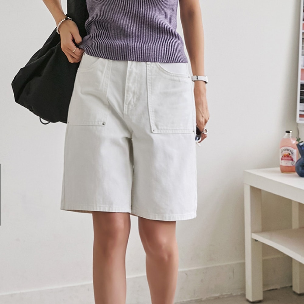 [NAK21] (S~2XL) 快適なノンスパンデックス5パートデニムパンツDM42-P-06