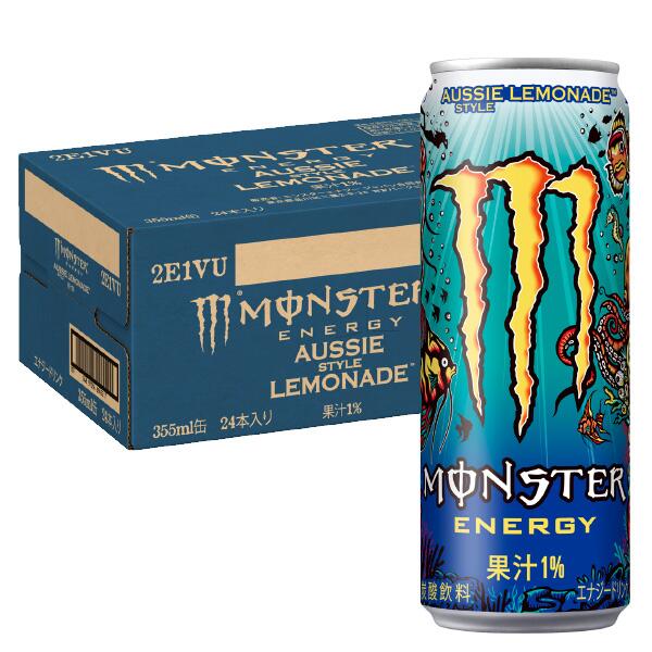 【送料無料】アサヒ飲料 モンスターエナジー オージースタイルレモネード 355ml×1ケース/24本