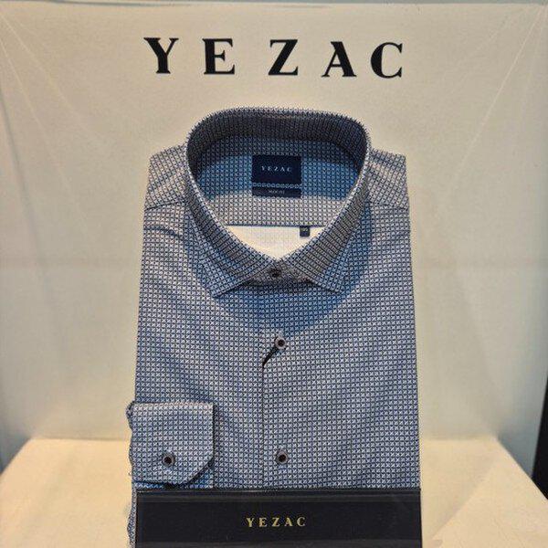 ポリ高伸縮ジャージープリントシャツ ネイビー YJ4FUA718NY_DG