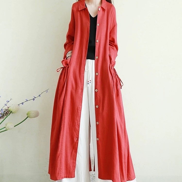 ワンピース レディース シャツワンピ 膝下 ミモレ ロング 長袖 襟付き フェミニン ストリート 前開き かわいい 大人可愛い シンプル カジュアル 上品 メンズライク マニッシュ 主役級 とろみ感 4,898円