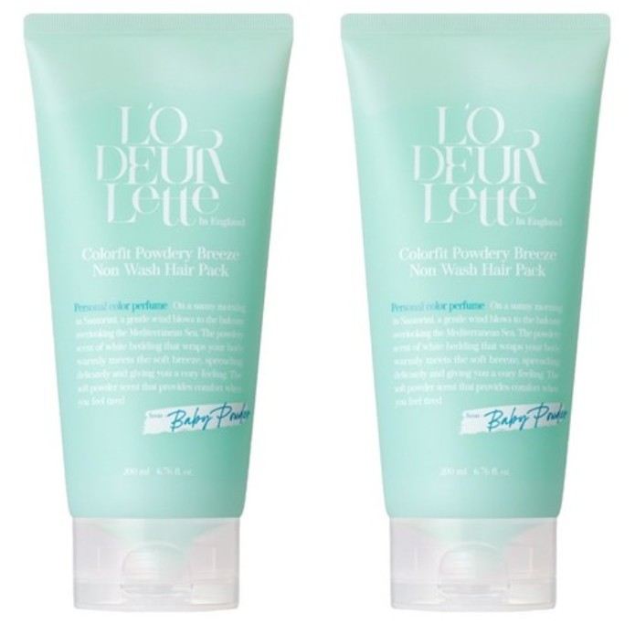カラーフィット ノンウォッシュ ヘアパック パウダリーブリーズ（ベビーパウダー香り） 200 mL × 2本セット