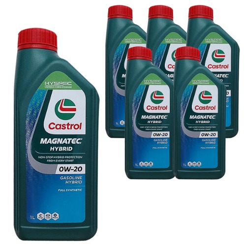 キャストロールマグネテックHYBRID合成エンジンオイル0W-20 1L 6個エンジン保護車メンテナンス管理用品