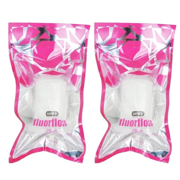 フロアフロス 250m 詰め替え用 2個セット 歯科医院取扱品 白