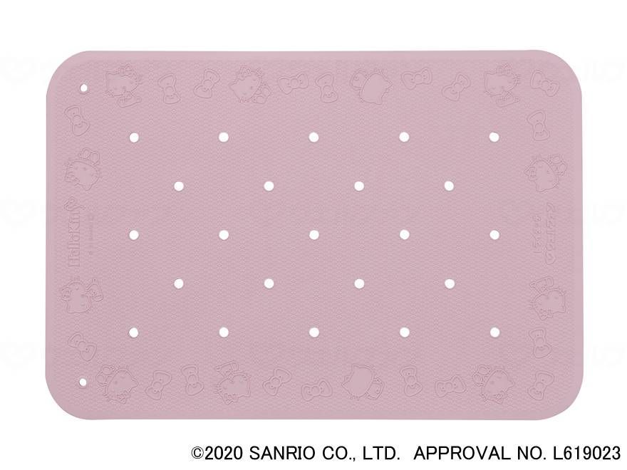 ウェルファン すべり止め入浴マット トライタッチ（ハローキティ） ピンク M 010401