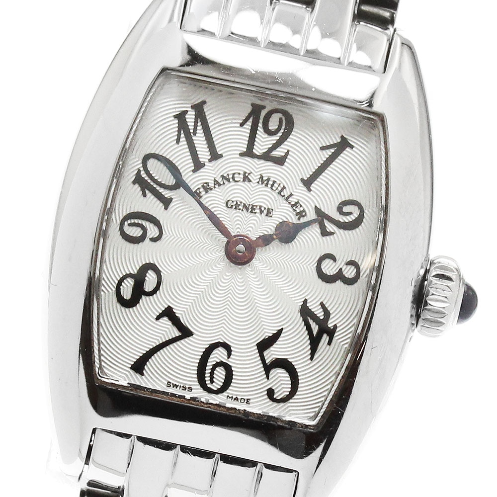 フランクミュラー FRANCK MULLER 2502QZ トノウ カーベックス クォーツ レディース 箱付き_954851【中古】