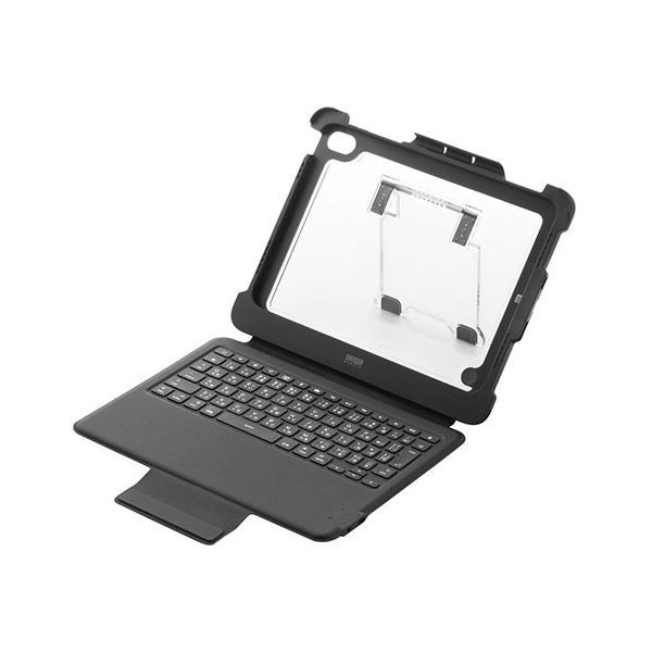 サンワサプライ iPad 第10世代 A16専用ケース付き一体型キーボード Type-Cケーブル接続 ブラック SKB-IP8BK