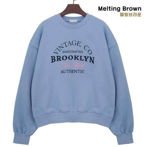 レディースレタリングマンツーマンTシャツ ルーズフィットクロップドTシャツ