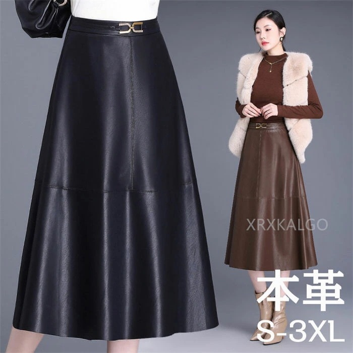 価値ある一品レザー フレアスカート スカート ロング レディース レザースカート ボトムス ロングスカート Aライン ラムレザー 羊革 ストレッチ 大人 きれいめ ブラック ブラウン オフィス カジュ