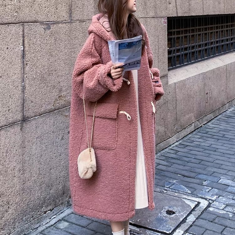 2枚150円OFF！アウター コート レディース あったか ボア ロング フーディー ゆったり ピンク 大人 かわいい 大人女子 おしゃれ