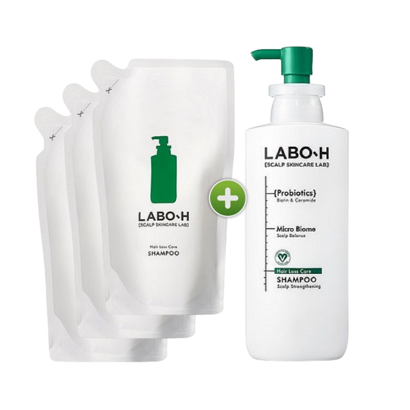 [ボトル400ml+リフィル400ml*3]頭皮強化クリニック 脱毛症の症状緩和 弱酸性シャンプー / 韓国スキンケア ヘアケア 7,590円