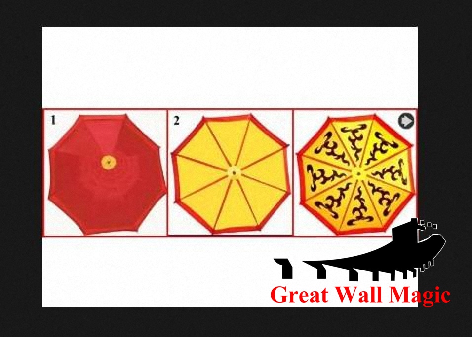 傘の色の変更(2回の変更)Umbrella Changes Color (Twice Changes) - パラソルプロダクションマジック