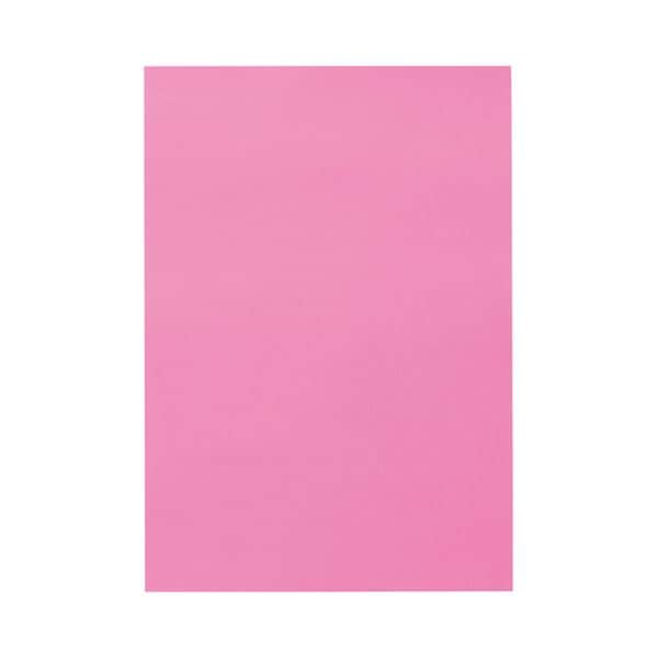 （まとめ） TANOSEE 色画用紙 八つ切 こいもも 1パック（10枚） [x50セット]