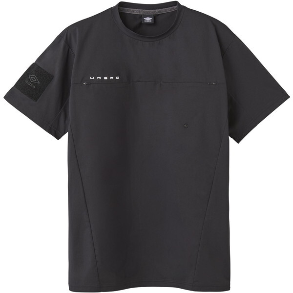 サッカー 審判ウェア UMBRO COACHERS レフェリカルトップ ブラック O-XO UF5SHS66M BK00