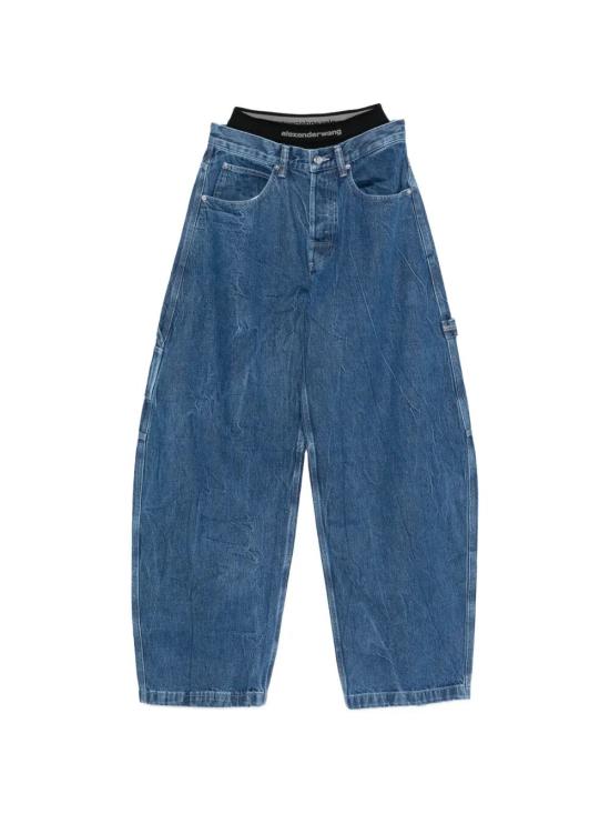 ALEXANDER WANG Women Denim Pants 4DC1264967 401 DEEP BLUE