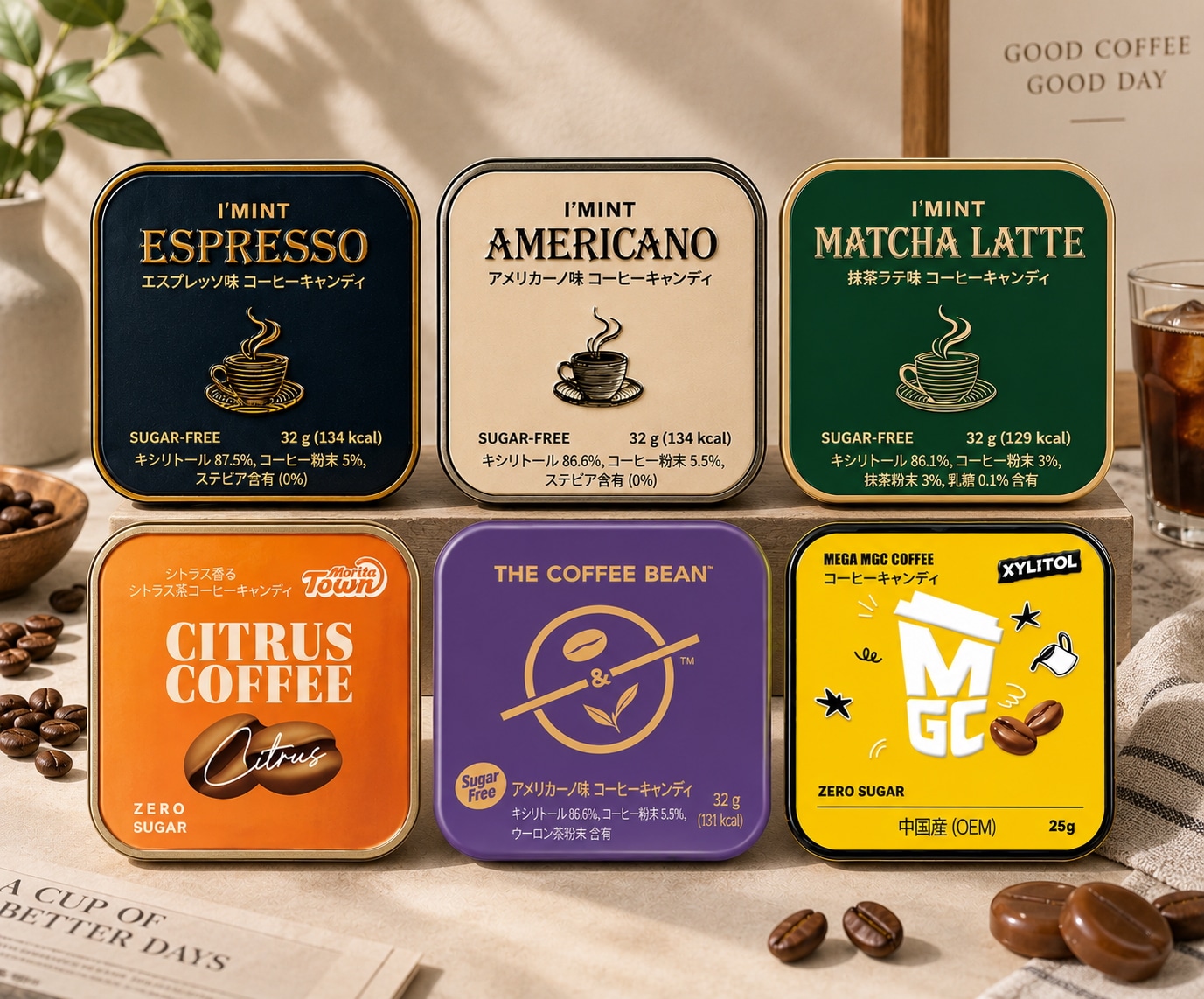 IMINT ESPRESSO キシリトールコーヒーキャンディ 8個セット Qoo10] IMINT IMINT アイミント エスプレッソ/フ