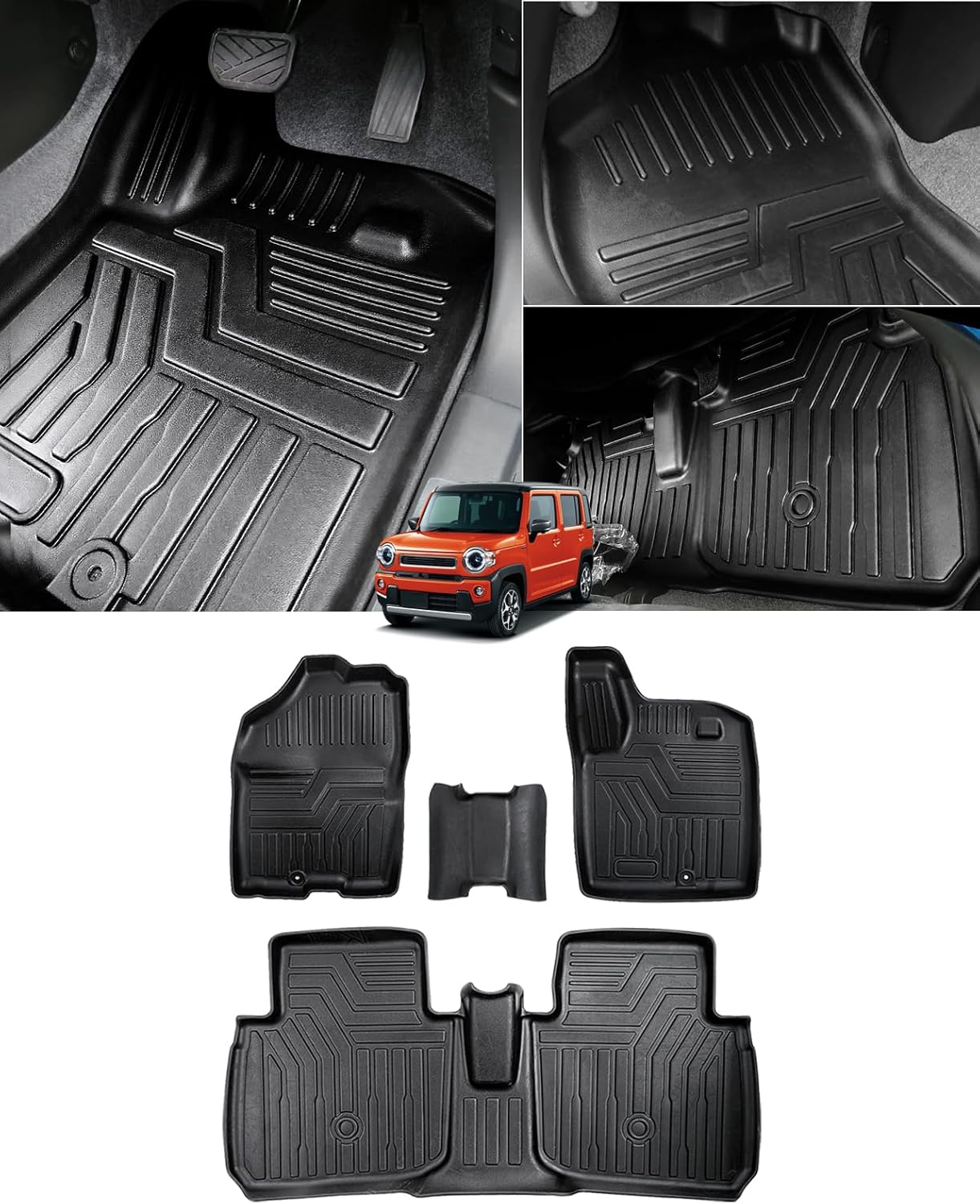 Cartist スズキ 新型 ハスラー MR52S MR92S型 フロアマット セカンドマット 車用 3Dフロアマット hustler 2020年1月～ 立体 カーマット 車種専用設計 防水