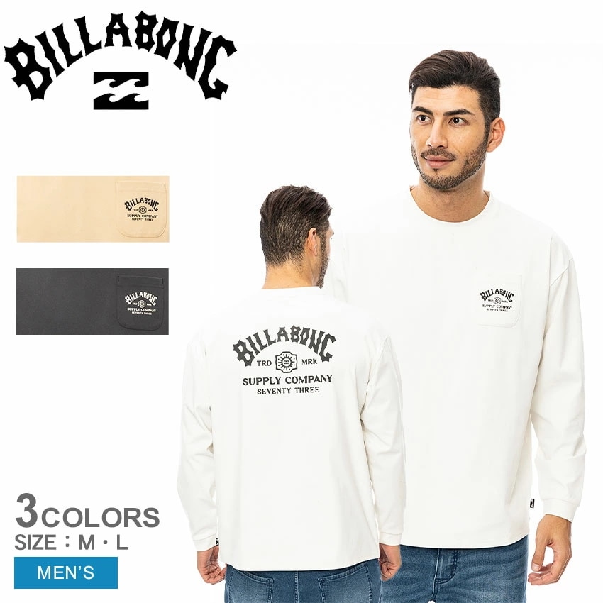 WARM SOFTTY LS ラッシュガード BE012850 メンズ ロングスリーブ Tシャツ ウエア 長袖 トップス クルーネック ロゴ バックプリント カジュアル スポーティ