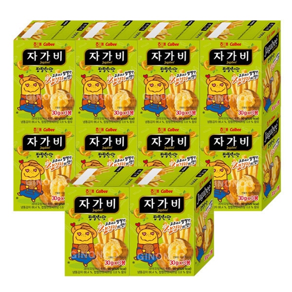 ヘテ calbee 自家しょっぱい味 90g 10個 ポテトチップス おやつ