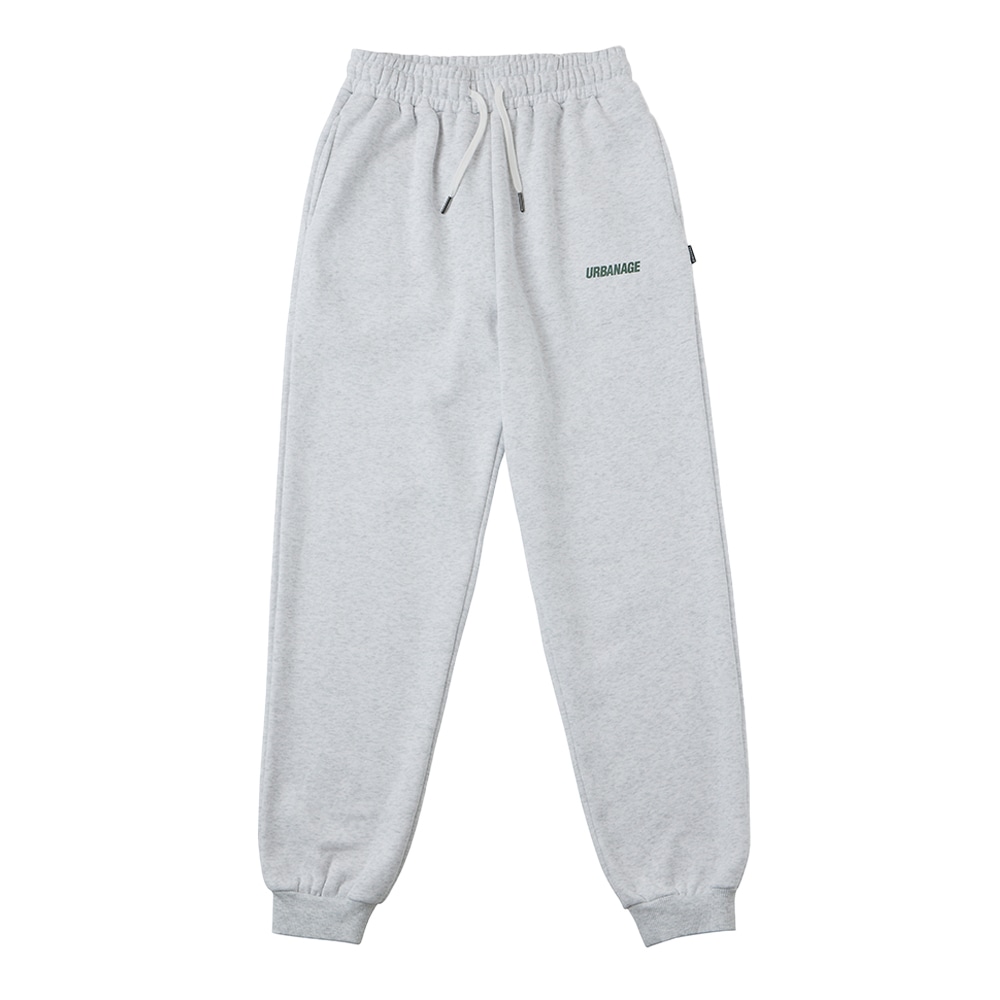 Basic Jogger Sweat Pants White Melange