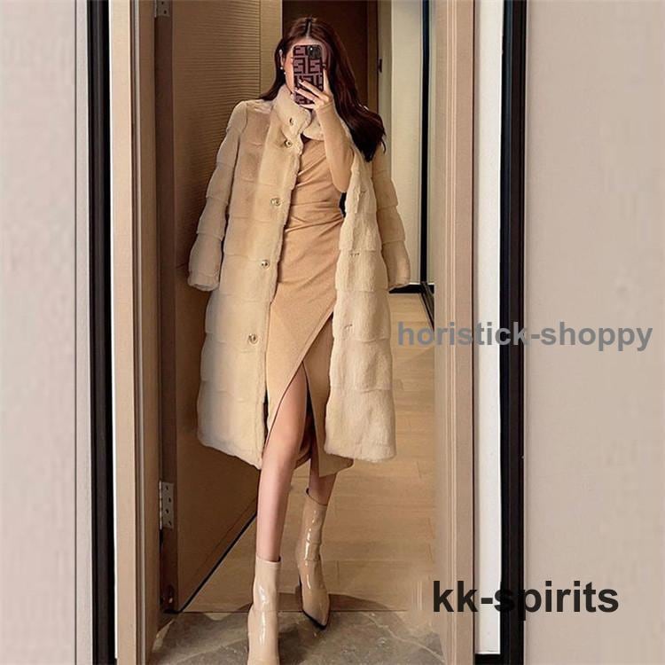 秋冬 レディース ファーコート 毛皮コート おしゃれ レディースコート フェイクファー アウター ジャケット　暖かい OL　通勤　レディースアウター