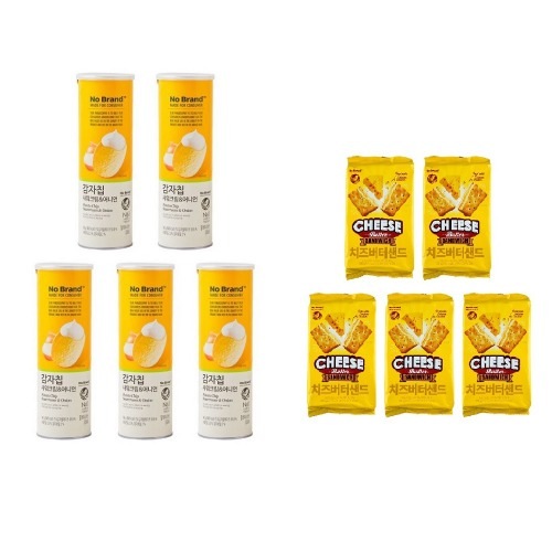 ノーブランドポテトチップスサワークリームオニオン160g x 5個+チーズバターサンド190g x 5個学校事務所