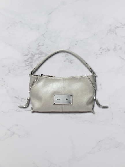 ショルダーバッグ・ポシェット [MATINKIM]side zipper two way bag in gray SIDE ZIPPER TWO WAY BAG IN GREY – Matin Kim