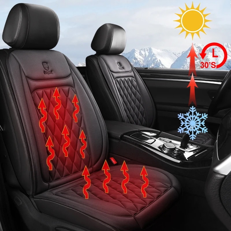 12-24V 車用ヒーターシートカバー 30秒急速発熱 フランネル調 ヒーターシートプロテクター 25W 車載シートヒーター 輸入品