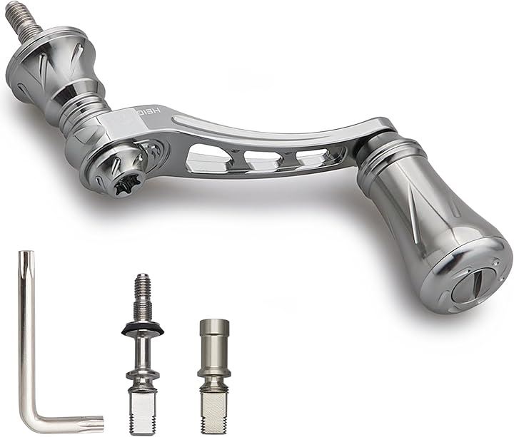 可変 リール ハンドル 19mm アルミ ノブ 搭載 シマノ ダイワ 通用 スピニングリール Arch Series(ガンメタル, 45-50mm) 5,382円