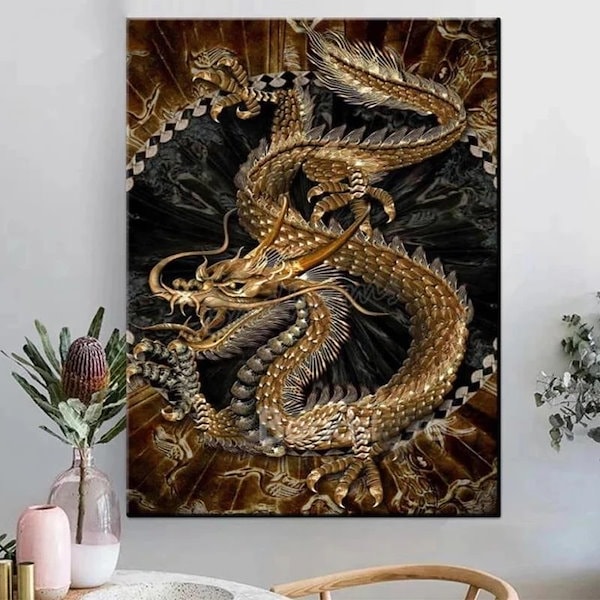 龍の装飾品　ドラゴンクラフトアート　額 龍の装飾品ドラゴンクラフトアート額