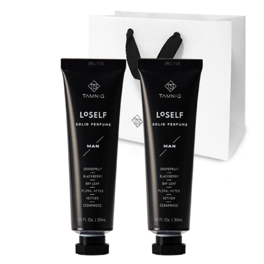 タンニクソリッドフレグランスソリッドパフュームマン+マン+ショッピングバッグ