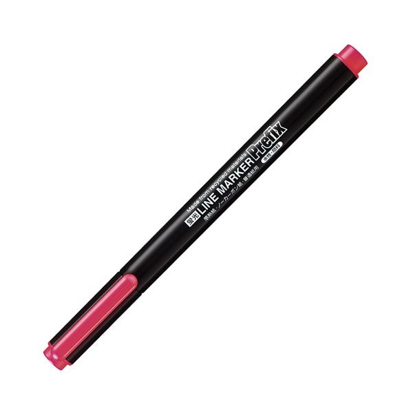 (まとめ)コクヨ 蛍光OAマーカー(再生樹脂・シングル) プリフィクス 中字 桃 PM-L102P 1セット(10本) (×10セット)