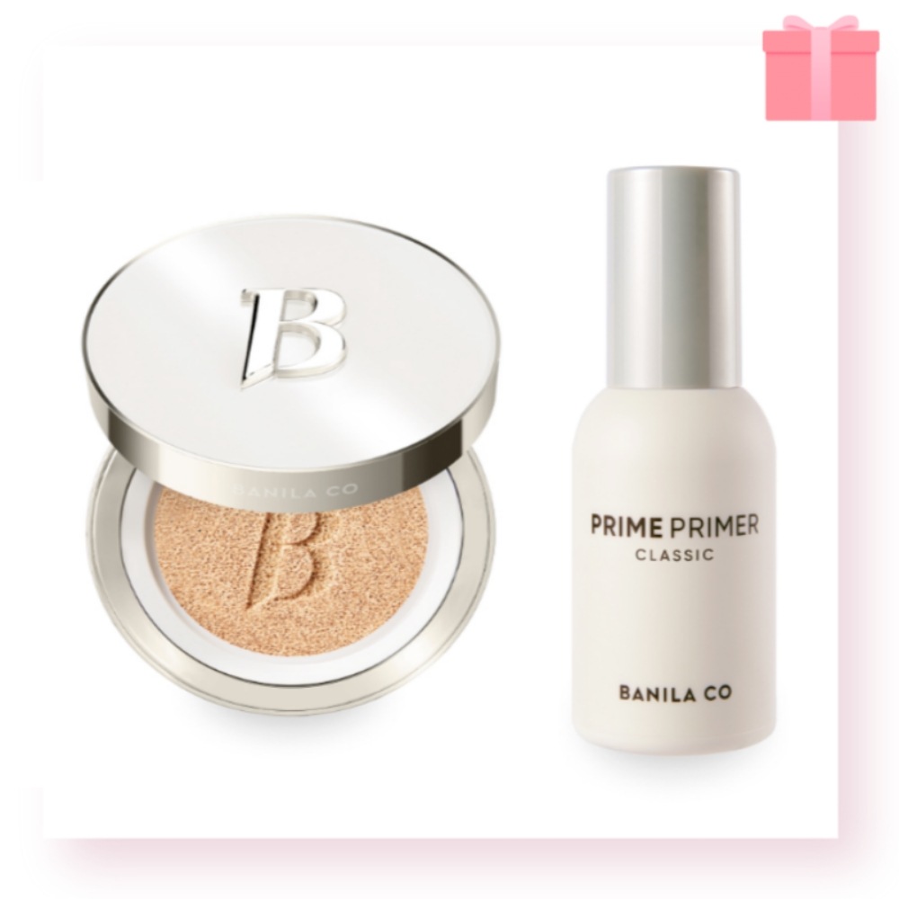 [単独企画] カバーリシャス アルティメット ホワイト クッション 本品 14g (SPF38 PA++) + プライム プライマー クラシック 30ml / 韓国 コスメ