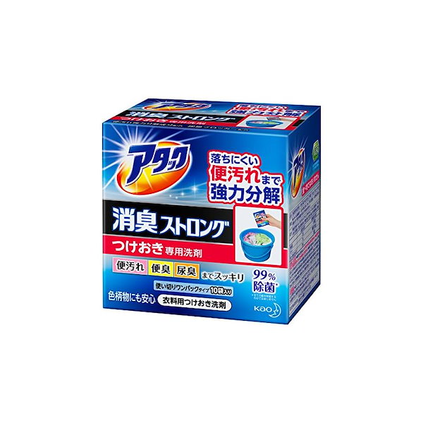 消臭ストロング アタック 衣料用洗剤 つけおき用 350g