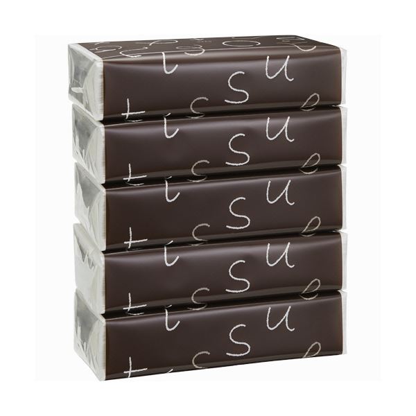 TANOSEE ソフトパックティッシュ Graffiti Line 200組/個 1セット（80個：5個16パック）