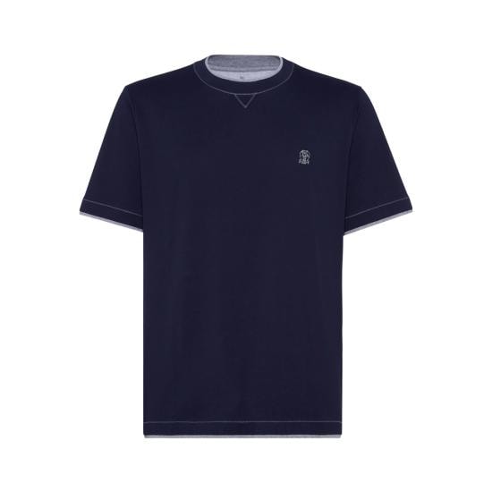 BRUNELLO CUCINELLI Men Tops M0B137451G CD325 BLUE