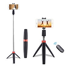 最新版自撮り棒 スマホ三脚 ミニ三脚 セルカ棒 軽量 無線 三脚一脚兼用 360度回転 Bluetooth リモコン 折りたたみ 持ち運びに便利 リモコン付き