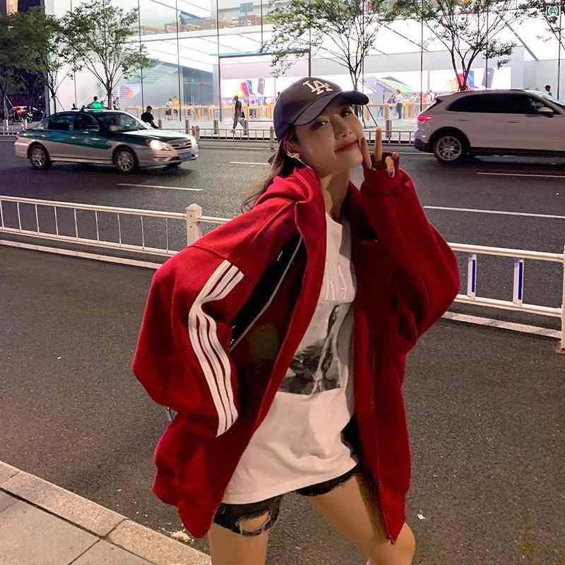 カジュアル スウェットシャツ ショート ジャケット レディース 春秋 ベルベット 厚手 ジッパー カーディガン トップ 服 イン