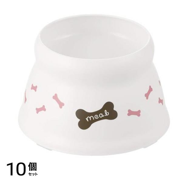 リッチェル こぼれにくい脚付ドッグディッシュ S 小型犬用食器 1個入 10個セット